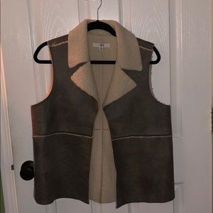 Faux fur vest